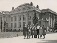Sveučilišna knjižnica (danas Državni arhiv), Marulićev trg, oko 1950. godine